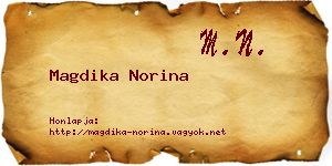 Magdika Norina névjegykártya
